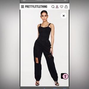 PLT extreme ripped boyfriend jeans